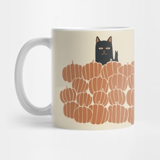 Cat love pumpkin Mug